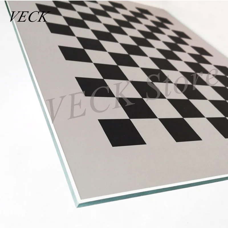 Alumina Calibration Plate Diffuse Reflection Non-glare Checkerboard Machine Vision Optical Correction Board Float Glass Substrat