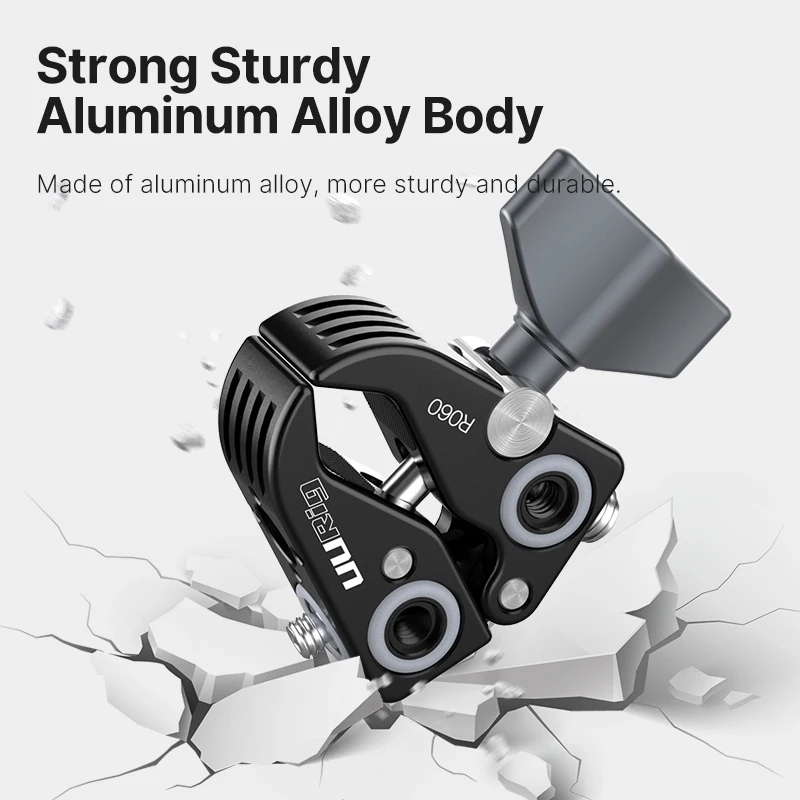 Urig super braçadeira fixadora portátil, tripé de viagem para canon sony nikon dslr, acessórios