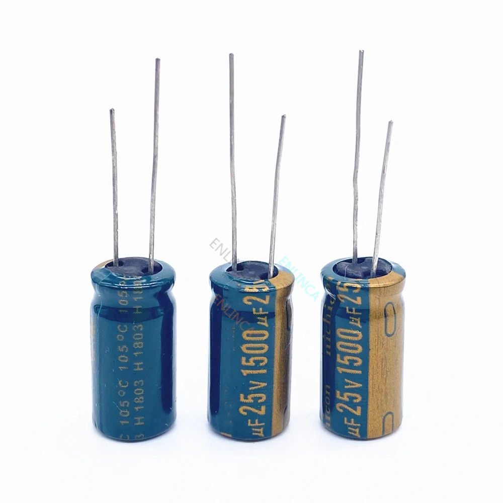 

20pcs/lot 25V 1500UF Low ESR/Impedance high frequency aluminum electrolytic capacitor size 10*20 1500UF25V 20%