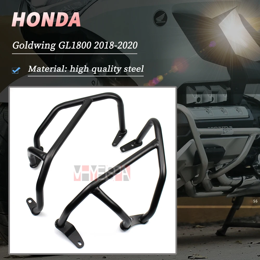 

For HONDA GL1800 F6C GoldWing DCT GL 1800 F6B 2018-2021 Gold Wing 1800 Motorcycle Engine Guard Crash Bar Bars Bumper Protector