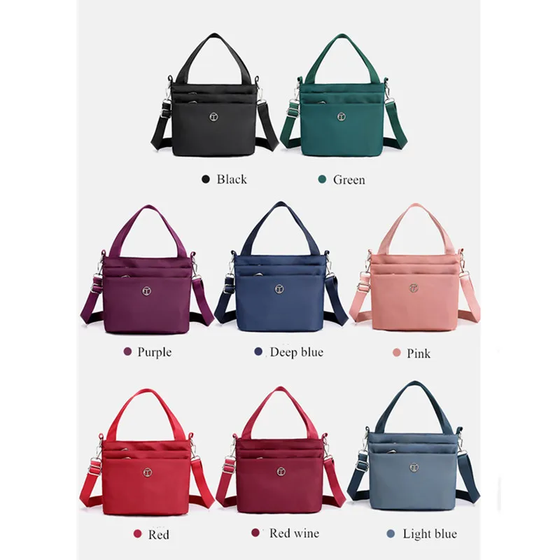 Vento Marea Many Pocket Crossbody Bags For Women 2021 Waterproof Lightness Female Shoulder Bag Satchels Phone Purse And Handbag