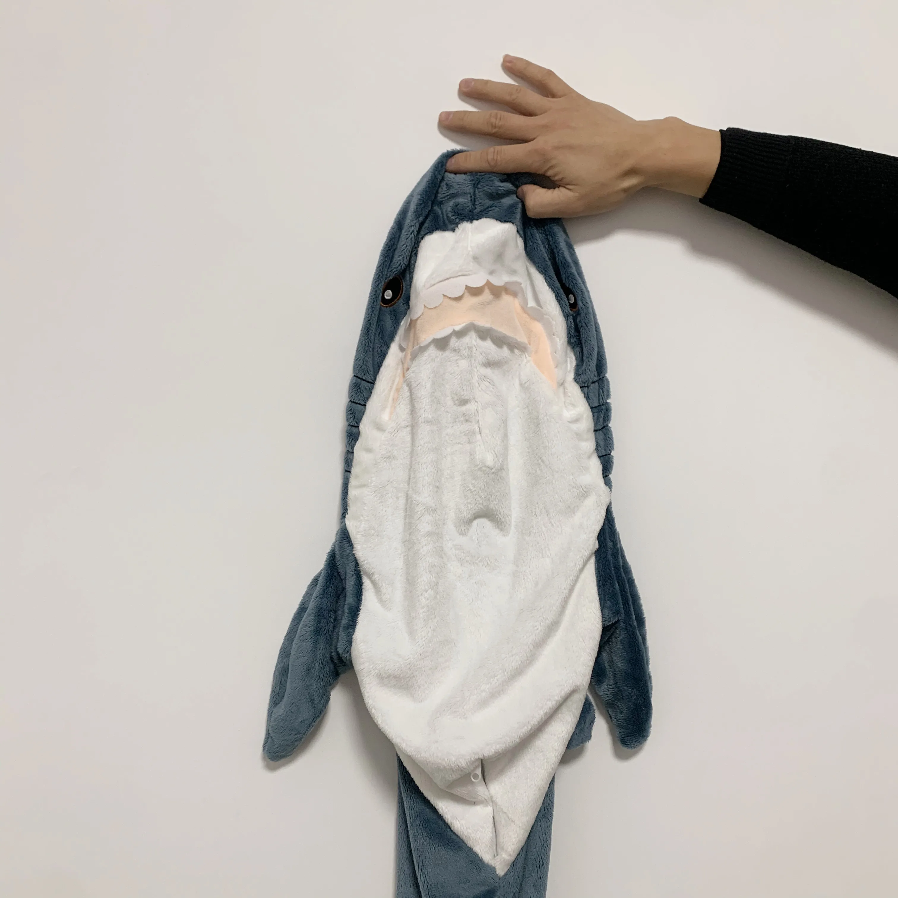 60-140cm Huge Size Polupar Shark Skin Plush Toys Soft Just Shark Cover Semi-finished Coat Fish Pillow Toys Dolll For Kids Baby