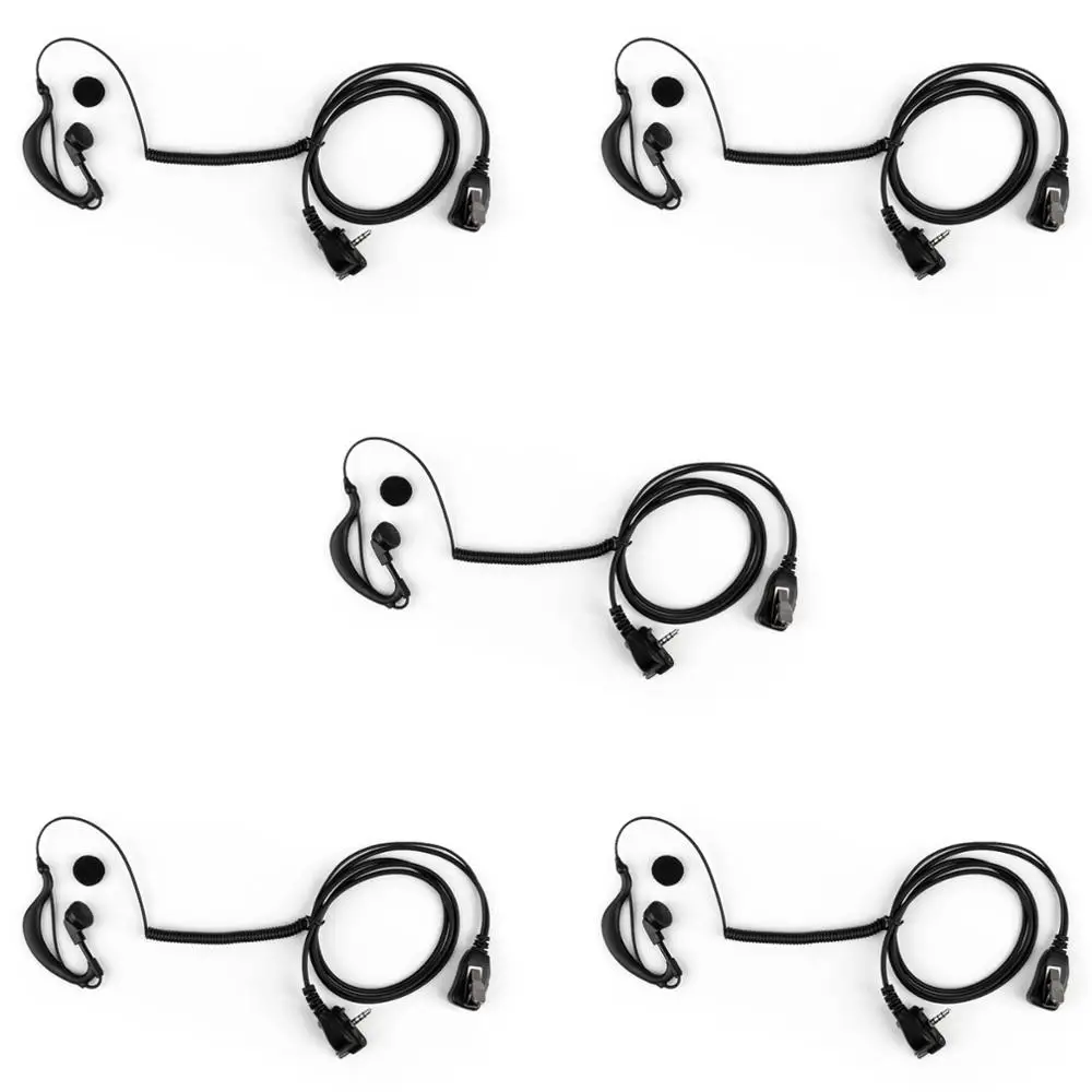 

Artudatech 5Pcs 3.5mm G-shape Curve Earpiece Headset PTT For Vertex VX231 VX261 VX264 VX351 VX 231 261 264 351