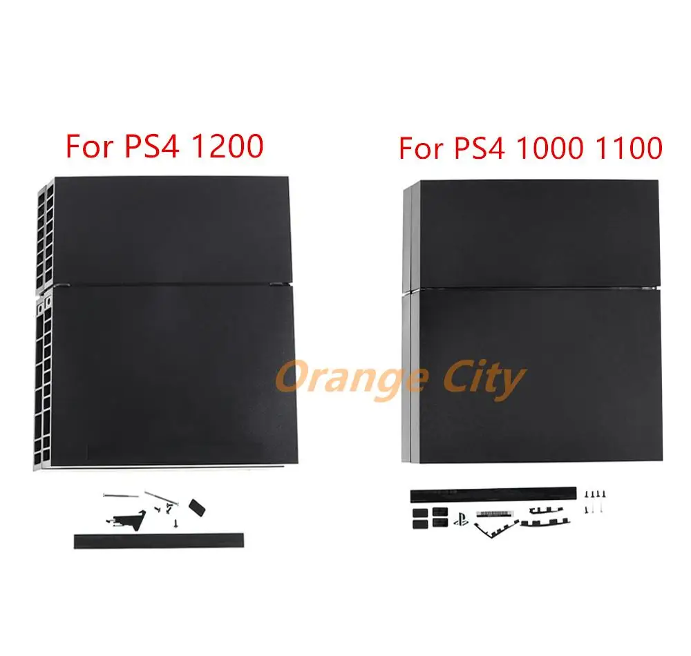 1Set Black full housing shell cover case with screws parts For Sony ps4 1000 1100 For PS4 1200 game console