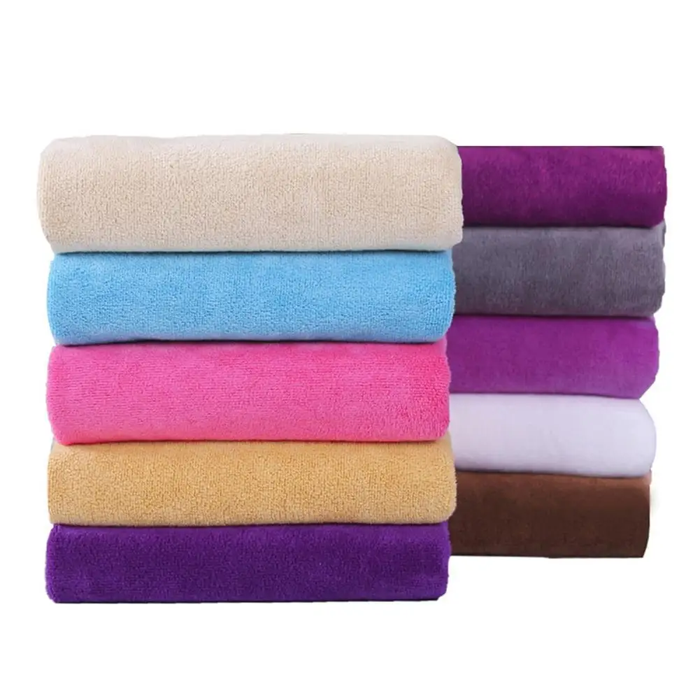 Sport Gym Car Towel Microfiber Super Absorbent Quick Dry Salon Barber- Shop Hair Drying Towel Solid Home Shower Towel