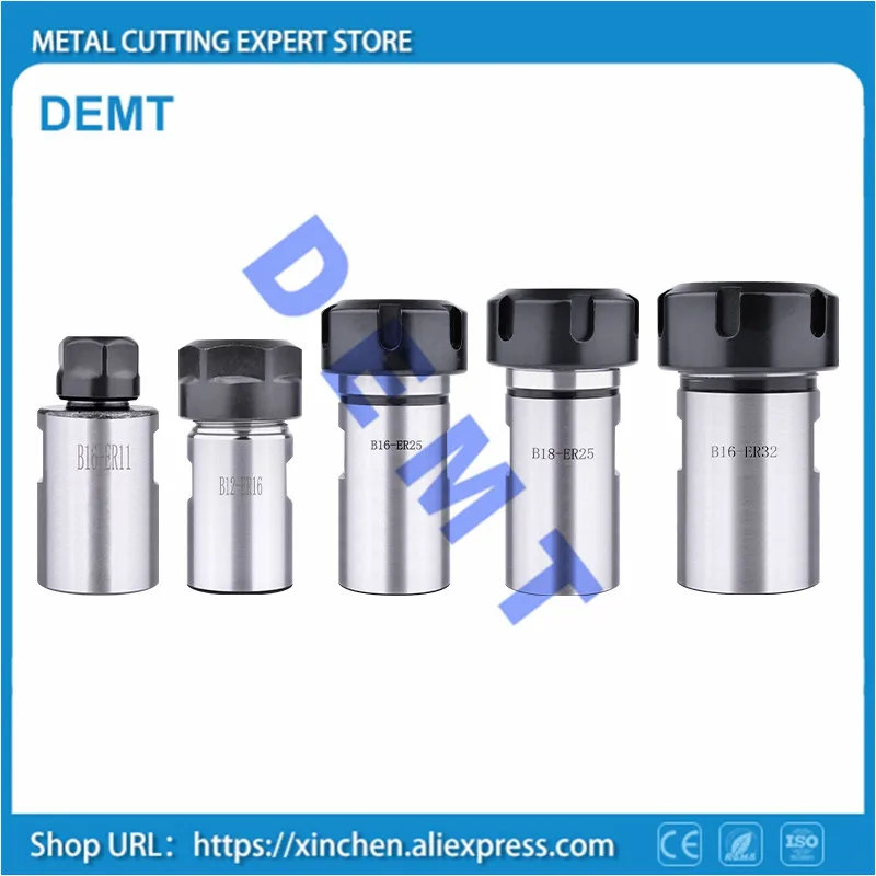 ER11 ER16 ER20 ER25 ER32 Collet Chuck Tool Holder Chuck Straight shank,Tail B10 B16 B18 taper mechanical lathe milling machine