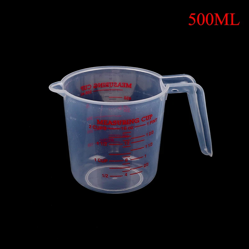30/50/150/250/400/500/600/800/1000 مللي قسط واضح البلاستيك تخرج قياس كوب صب صنبور مقبض أدوات مطبخ 1/2/5/10 قطعة