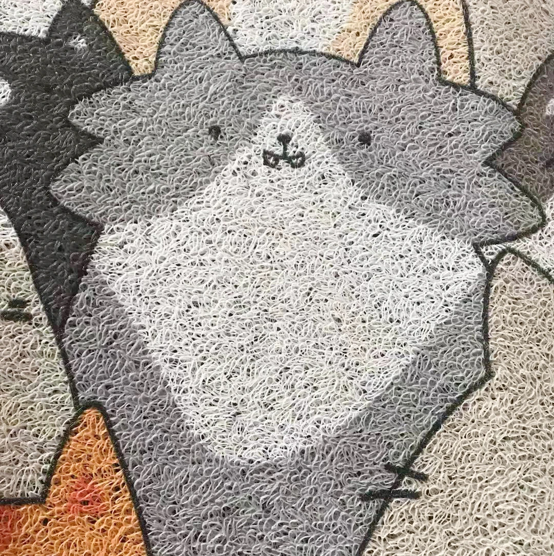 Cartoon Cats Doormat Indoor Entrance Mats, Outdoor Mat, Anti-Slip Rubber Door Mats, Washable Entryway Rug Large Front Door Mats