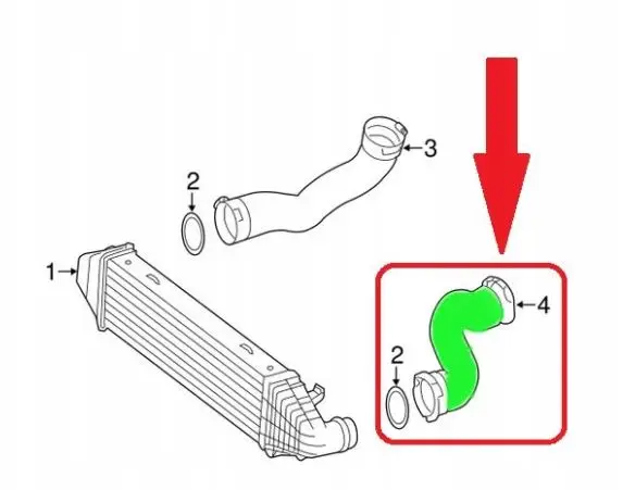 2125280000 Turbo Hose for Mercedes Cls 220 / Cls 250 Cdi/Cls 350 / Cls 350 Cdi/Cls 400 / E 200 CDI/E 200 CGI 2045282182