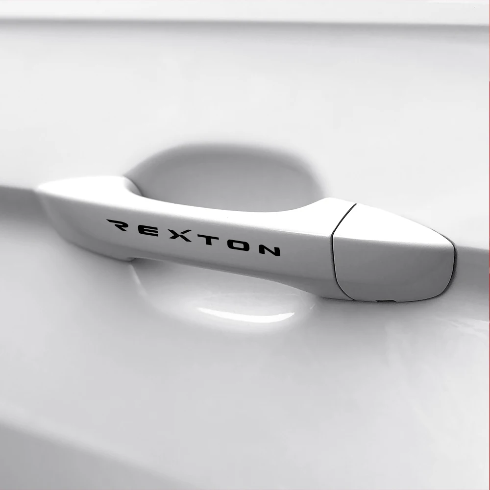 For SsangYong Korando Rexton Tivoli Actyon Kyron Musso Auto Exterior Styling Accessories Car Door Handle Reflective Stickers view 2