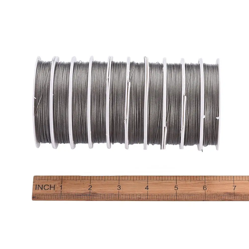 10 Rolls 0.3mm 0.4mm 0.5mm 0.6mm 0.8mm 1.0mm Copper Brass Beading Beadwork Wire for Jewelry Making DIY Accessories Findings