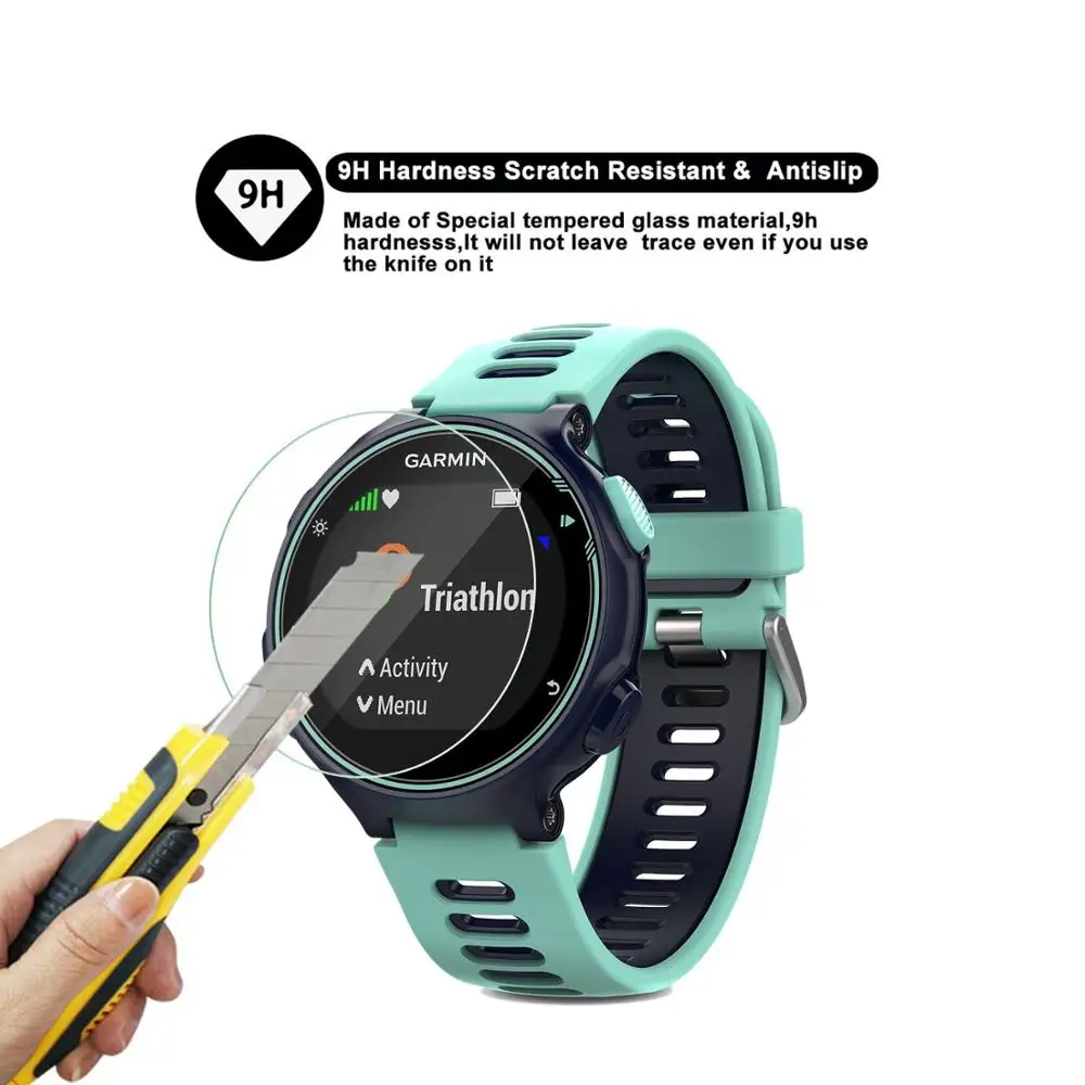 Tempered Glass Protective Film For Garmin Forerunner 220 230 235 620 630 735XT Watch Screen Protector Film