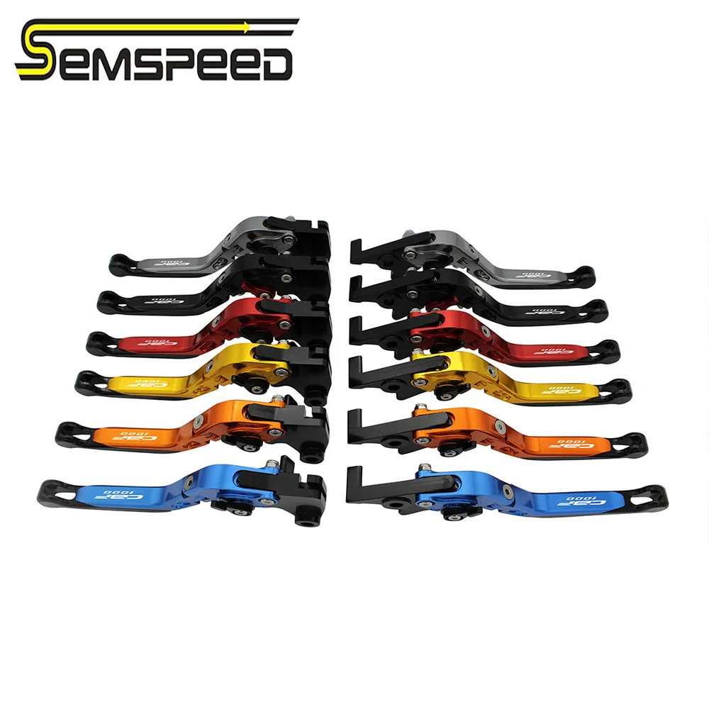 SEMSPEED CBF1000 logo Levers For HONDA CBF1000 CBF 1000 2006 2007 2008 2009 Motorcycle CNC Brake Clutch Levers Handle Grips Ends