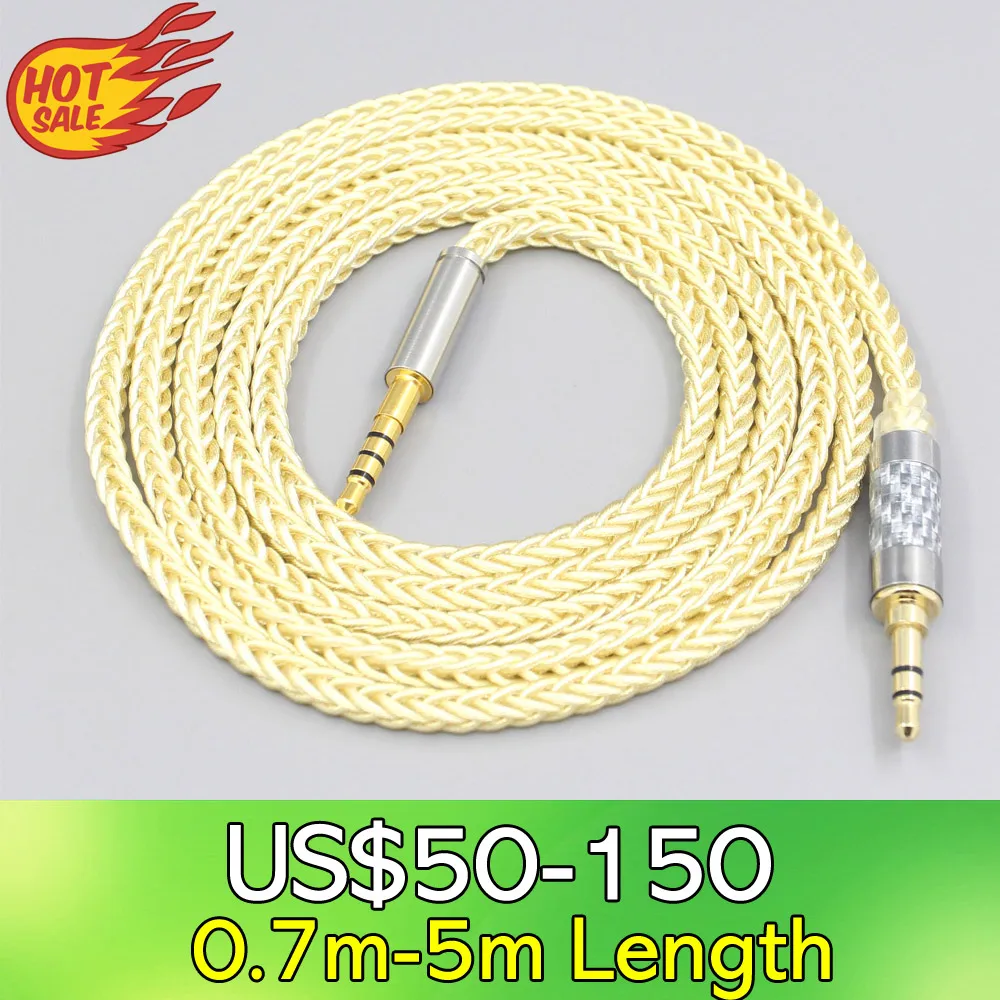 

LN007647 8 Core Gold Plated Palladium Silver OCC Cable For Denon AH-mm400 AH-mm300 AH-mm200 Beats solo2 solo3 SHP9500 Headphone