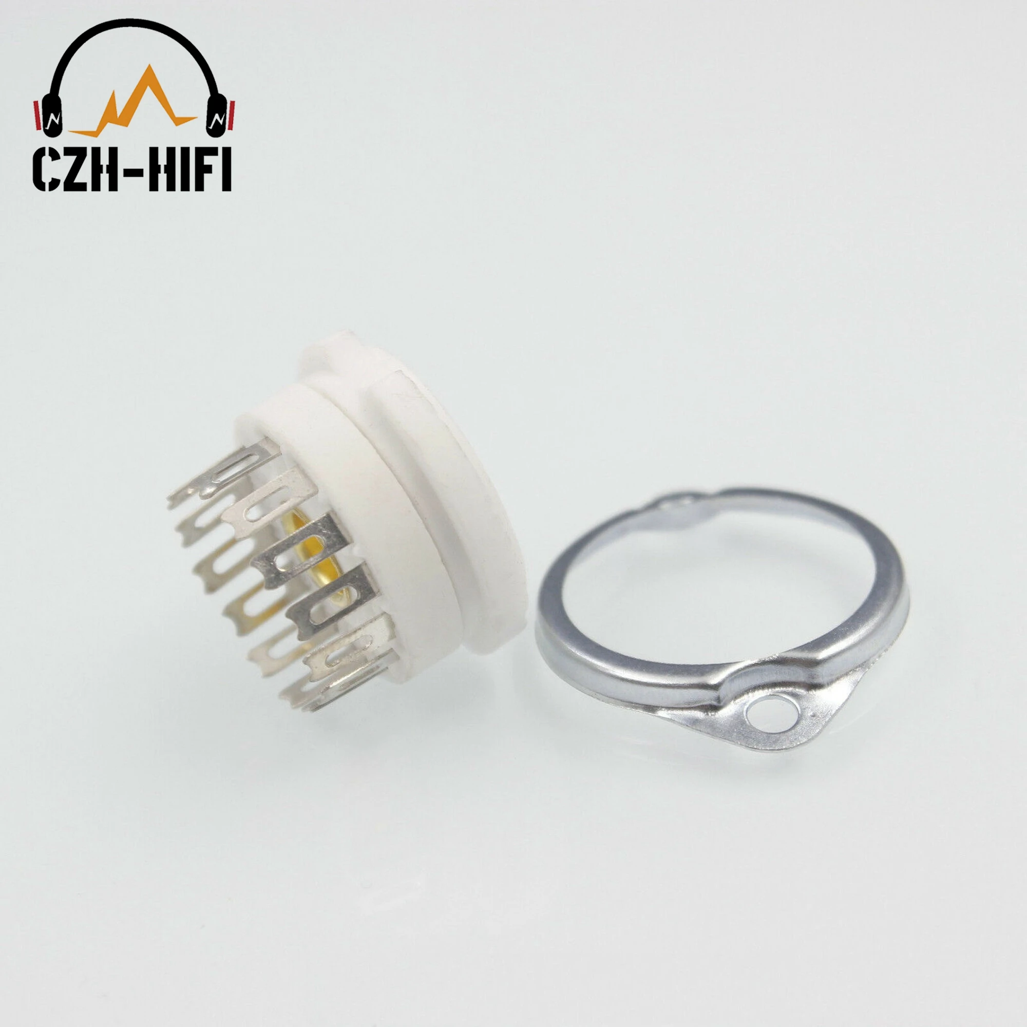 12pcs 13pin Tube Socket Ceramic Valve Base for B5092 GN4 B13B ZM1020 Vintage Audio Tube Amplifier DIY Circuit Project HiFi