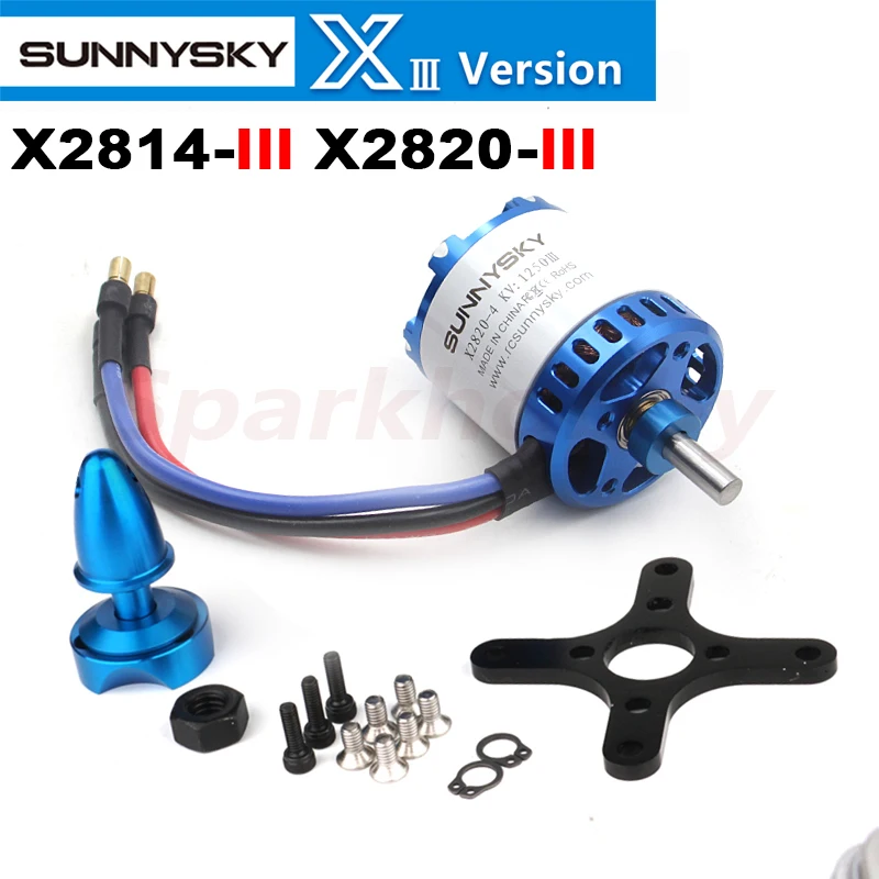 SUNNYSKY X2814-III X2820-III 860/900/1000/1200/1250KV 3-4S Brushless Motor Large Thrust for RC Quadcopter Airplanes Fixed Wing