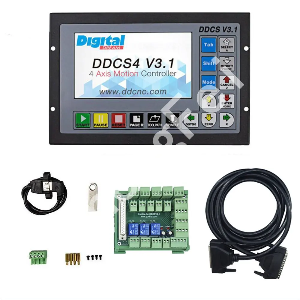 DDCSV3.1Upgraded wersji 3-w ramach osi 4 osi cnc kontroler + elektroniczny drogomierz w trybie offline motion system kontroli zamiast mach3