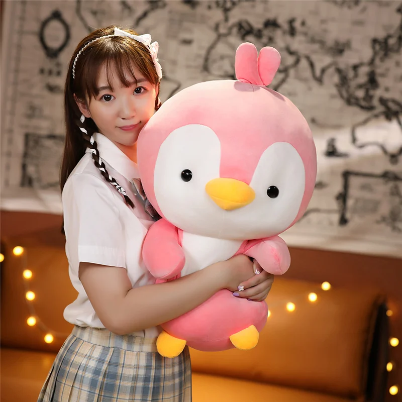 Lovely Couple Penguin Plush Toys 35/45/55cm Stuffed Animal Hug Pillow Soft Penguin Dolls Cute Valentine's Xmas Gift