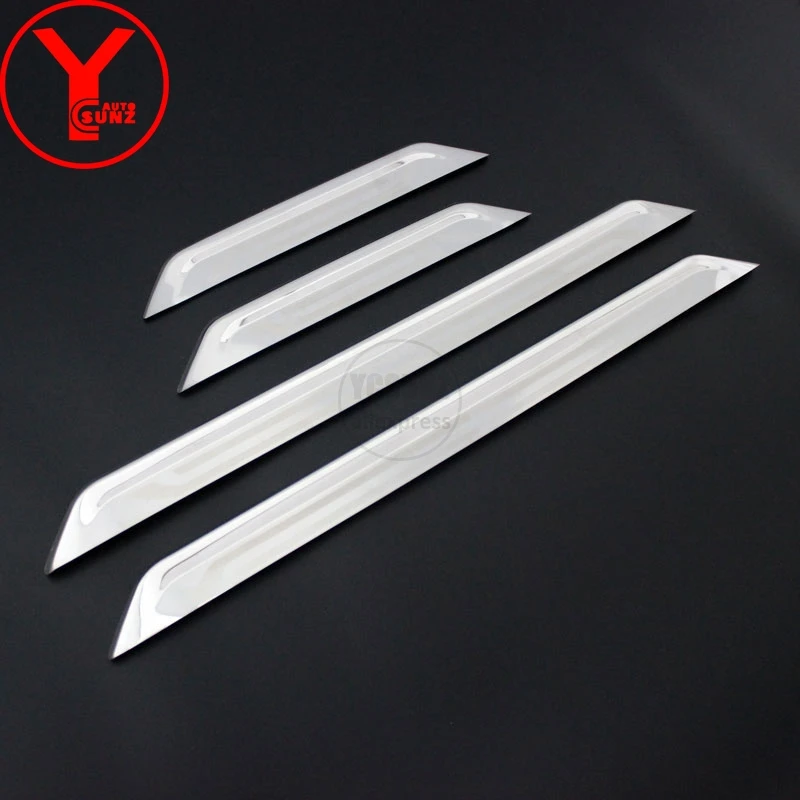 

YCSUNZ car door sill scuff plate protector car styling accessories For mitsubishi pajero sport montero sport 2016 2017 2018 2019