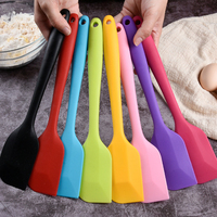 28cm Long Handle Silicone Cake Spatula Non-Stick Cream Mixing Batter Baking Scraper Spatula Butter Mixer Cooking Kitchen Utensil