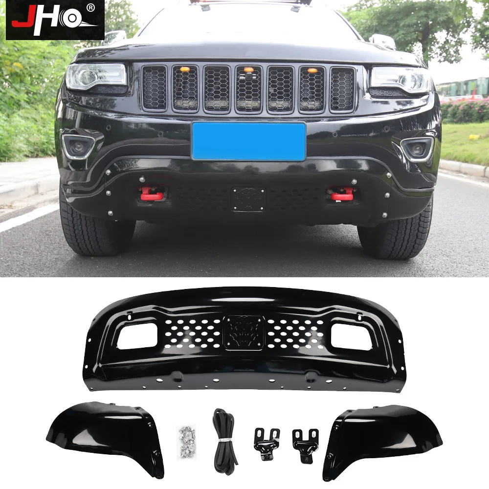 JHO Offroad Driving Skid Plate Front Bumper Protector Guard For 2014-2020 Jeep Grand Cherokee Limited Overland 2017 2016 2018