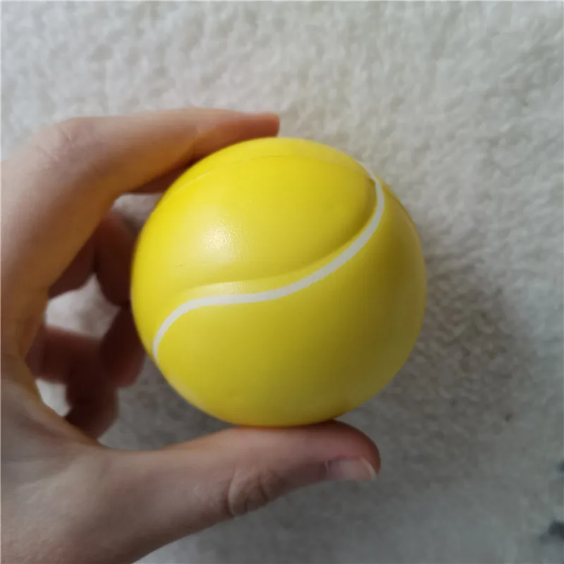 Bolas de base de espuma de PU para niños, divertidas bolas antiestrés de goma suave para apretar, juguetes para deportes al aire libre, 6,3 cm, 6 uds.