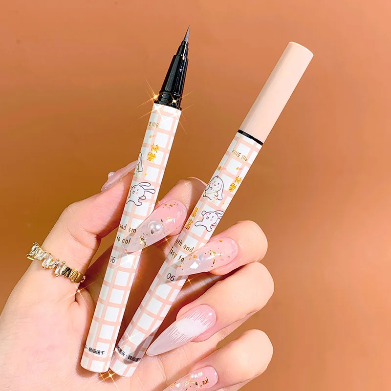 Brown Liquid Eyeliner Makeup Pen Waterproof Long-lasting Eyeliner Sweat-proof Not Easy to Smudge Eye Liner Makeup