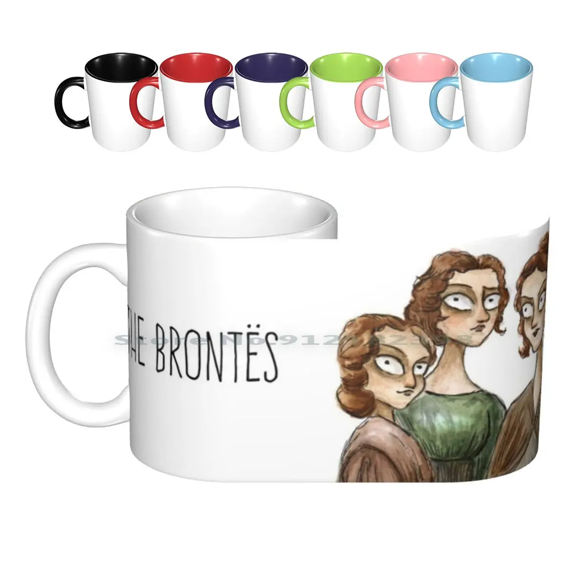 The Bronte Sisters Ceramic Mugs Coffee Cups Milk Tea Mug The Brontes The Bronte Sisters Literature Christmas Emily Bronte