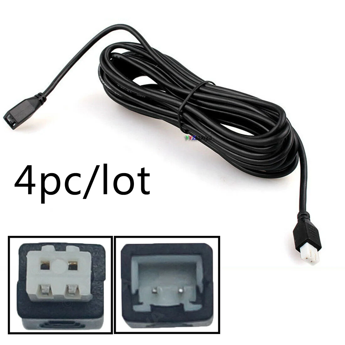 4 PCs Cables Reversing Radar Extension Cables For Parking Sensors Parking Assistance 3.5 Meter