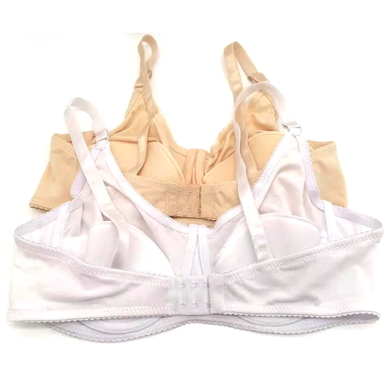 Soutien-gorge push-up rembourré en coton pour femme, sous-vêtements, haut, bralette, confortable, grand buste, T-shirt, bon, solide, blanc, noir, beige, Bh C20