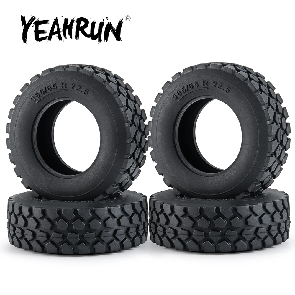 

Черные резиновые шины YEAHRUN шириной 30 мм, колесные шины для Tamiya, Размеры 1:14, зеркальный трактор, обода 2 #