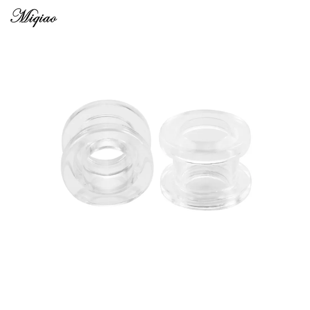 Miqiao 2pc Acrilico Tappi Per Le Orecchie e Tunnel Vite Fit Ear Calibri Piercing Expander 2-12mm Monili Per Il Corpo E Piercing Per gli uomini e Le Donne