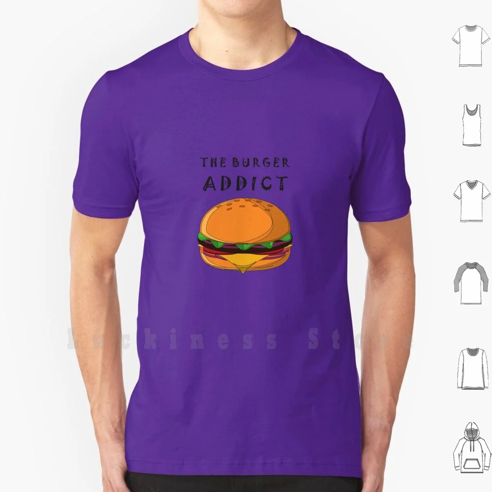 The Burger Addict Design T Shirt Men cotton Cotton S - 6xl Burger Addict Fashion Foodie Chef Burgerlover Goodburger Chefs