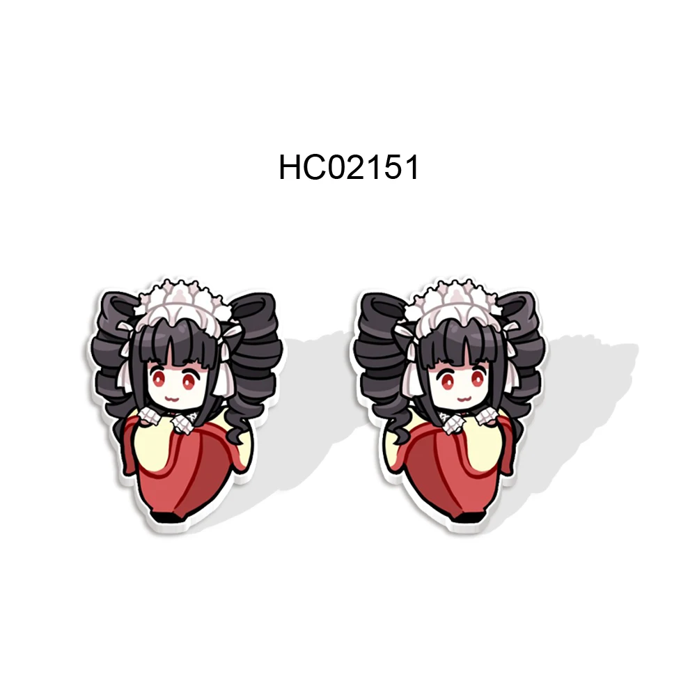 Cute Cartoon Anime Characters Danganronpa Stud Earrings For Girls Cute Party Gift Acrylic