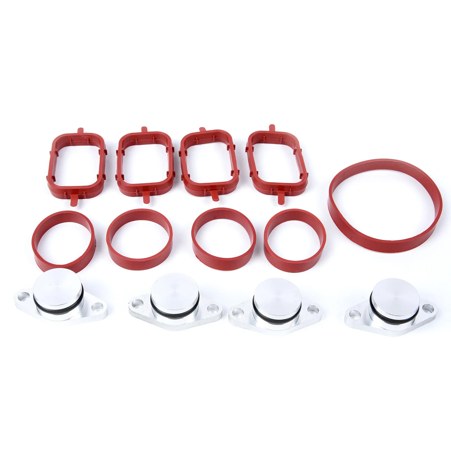 4Pcs Car Intake Manifold Gasket Diesel Spiral Valve Panels Shutters Seals for BMW M47 E71 E46 E83 320d M47N / M47TU / M47TUD20