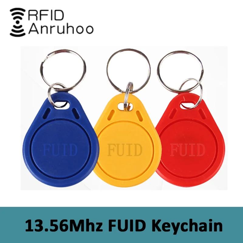 10PCS FUID Smart Chip Tag RFID One-Time Copy Clone Keychain 13.56Mhz 0 Sector Writable Badge NFC Access Control Card