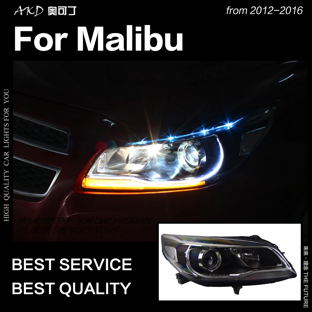 

AKD автостайлинг фары для Chevrolet Malibu фары 2012-2016 Malibu светодиодный ные фары DRL Hid Биксеноновые автомобильные аксессуары