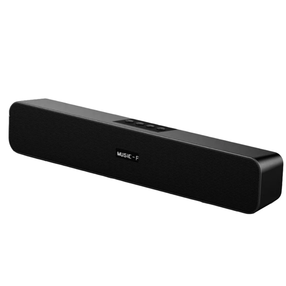 

Multimedia U Disk AUX Bluetooth Speaker Subwoofer with LED Display Clock Soundbar for TV Computers Louldspeaker for Home Theater