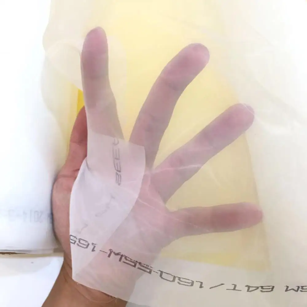 165CM Width 40-280Mesh Polyester White Silk Screen Printing Mesh Fabric for Clothes Textiles Screen Printing Mesh Filter Net
