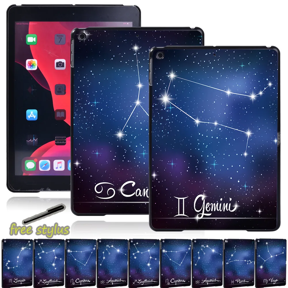 

Starry Sky Pattern Tablet Cover Case Suitable for Apple IPad 2019 7th 10.2 Inch Drop Resistance Plastic Tablet Cover Case