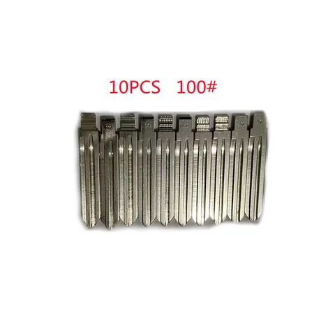 Keychannel 10 шт. оригинальный HY15 Автомобильный ключ лезвие 100 # двойной пин откидной Ключ заготовка для Kia K2 сменный откидной дистанционный лезвие слесарный инструмент