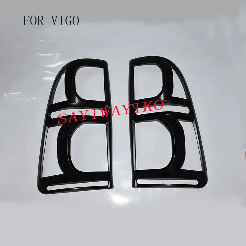 

FIT For Hilux vigo Accessories ABS Black high quality Rear Lamp Cover Tail Lights for Hilux Vigo 2011 2012 2013 2014
