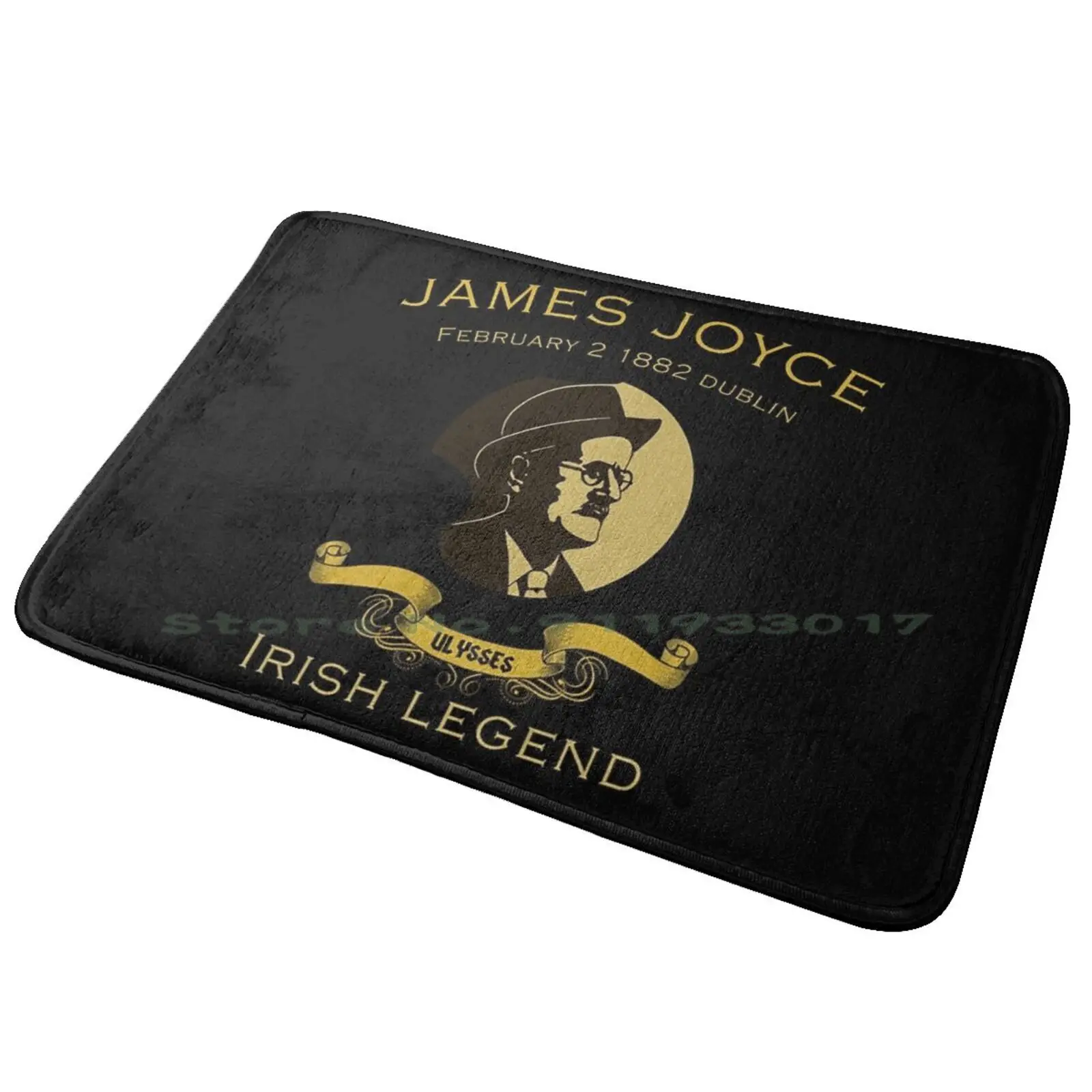 James Joyce Ulysses-Society-Fan Club-Poems-Gifts-Tour-Ireland-T Shirt-T-Shirt-Mug Entrance Door Mat Bath Mat Rug Supernatural