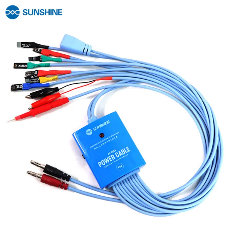 Sunshine SS-905A For iPhone12 PRO MAX Battery Power Supply Boot Activation Test Line IC Data Power Cable Motherboard Repair Line