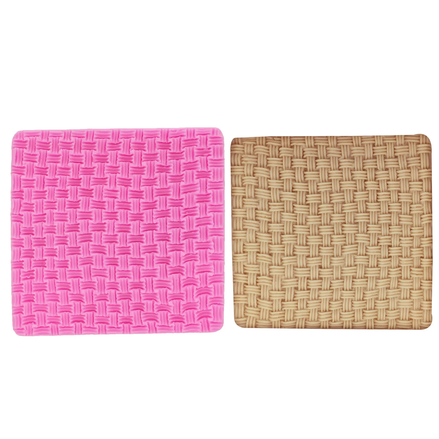 Sweater Fabric Knitting Texture Fondant Silicone Molds Knit Printing Pad Texture Template Cake Decorating Kitchen Baking Tools