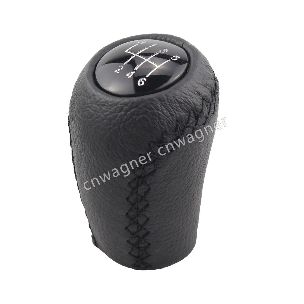 Leather 5 6 Speed Gear Shift Knob for MAZDA 3 BK BL 5 CR CW 6 II GH CX-7 ER MX-5 NC III 23 MT Leather Shifter Lever Arm Headball