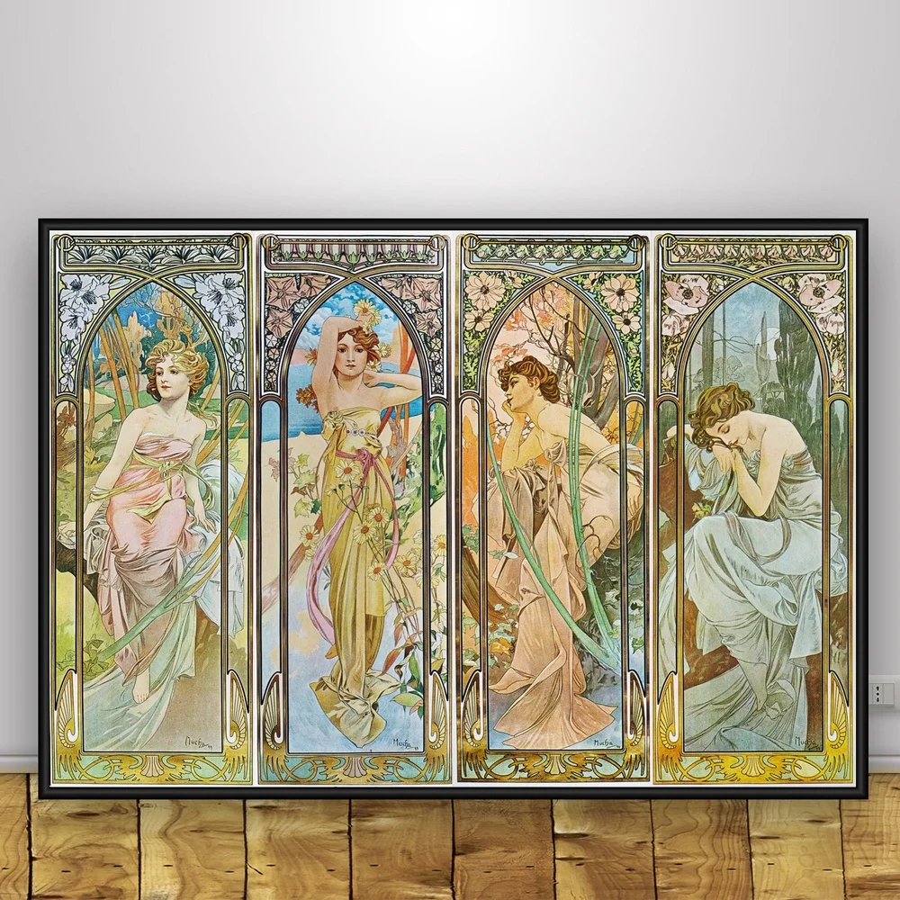 

Posters and Prints Classic Artist Alphonse Mucha Poster Wall Art Picture Canvas Painting for Room Home Decor картины на стену