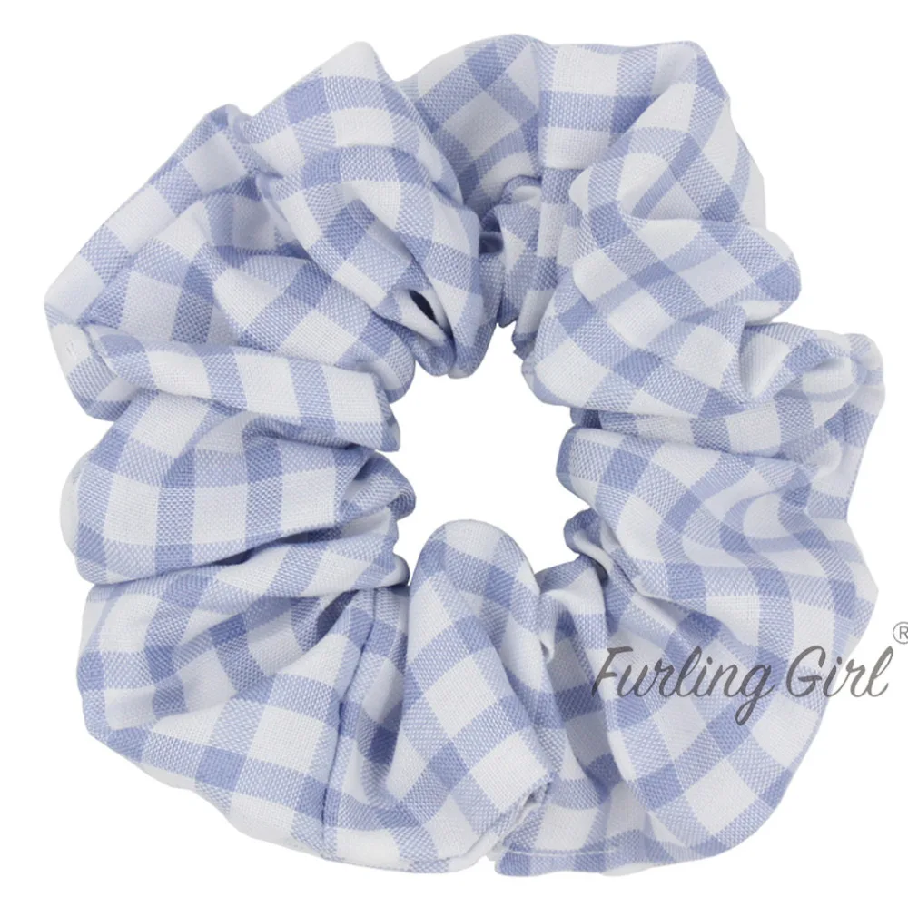 Furling Girl 1 Plaid Lattice Hair Scrunchies for Women Hair Accessories Tartan Gingham Hair Tie Elastic Ponytail Holders