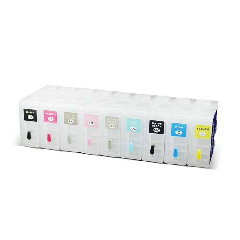 

Compatible for T8501 T8509 Empty P800 Refillable Ink Cartridge With Chip For Epson SureColor P800 Wide Format Inkjet Printer