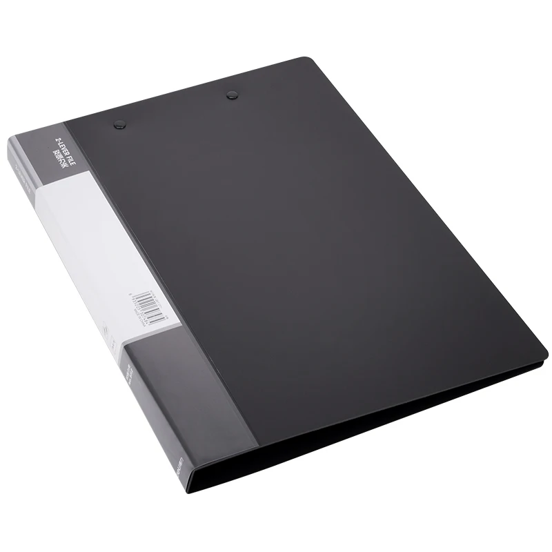 A4 PP Clip File Folder Double Strong Clip File Folder Dark Student Paper Board Folder A4 Office Storage Clip